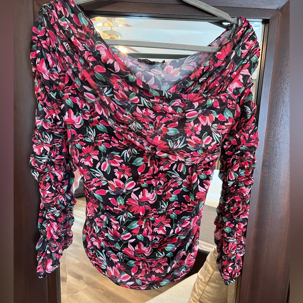 Floral top or blouse large